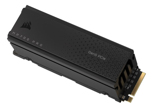 Ssd Corsair Mp700 Pro 2tb Com Air Cooler Pcie Gen5 X4 Nvme 2.0 M.2 2280 Leitura Até 12.400 Mbps Gravação Até 11.800 Mbps Cssd-f2000gbmp700pro Cor Preto