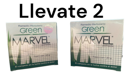 Green Marvel Crema Auxiliar En  Dolor Muscular 2