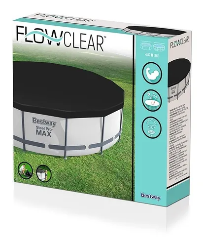 Cubierta De Alberca Circular 470 Cm Pvc Cobertor De Piscina