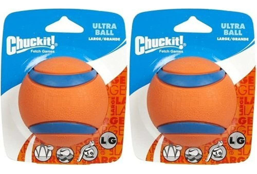 Chuckit Ball Ultra Ball Large Set De 2 Juguetes Para Buscar 