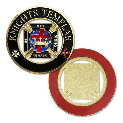 Emblema Para Automóvil Los Caballeros Templarios Masónicos