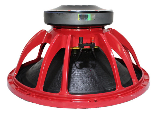 Bocina Dx18lf1200-re De 18puLG 1200w Rms Bobina 4 PuLG Color Rojo