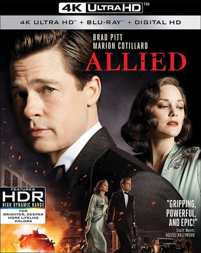 4K Ultra Hd + Blu-ray Allied / Aliados