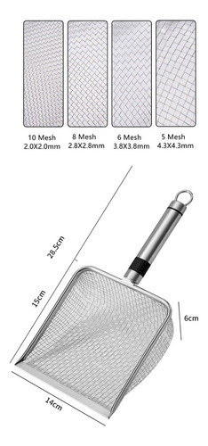 Cat Litter Sand Sifter Deep Scooper Cat Espaciado De Malla 5
