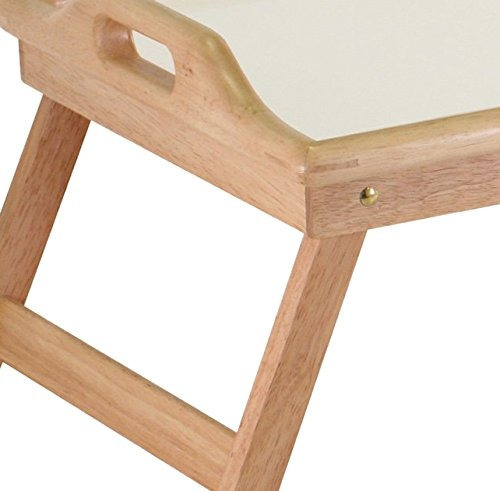 Bandeja De Cama Desayuno Madera Winsome Con Patas Plegable