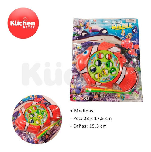 Imagen 2 de 9 de Juego De Pesca Fishing Game De Juguete Para Niños Kuchen