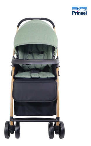 Carriola Para Bebe Prinsel Golf Lx Plegable Reversible Verde Musgo Negro