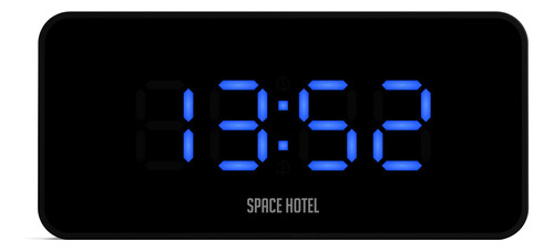 Space Hotel® Hypertron - Reloj Despertador Digital Con Panta