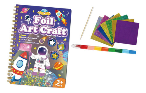 Juego De Manualidades Con Papel De Aluminio Para Niños, C