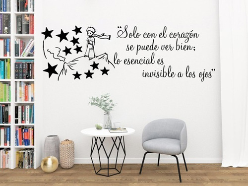 Imagen 2 de 3 de Vinilos Decorativos El Principito Frases