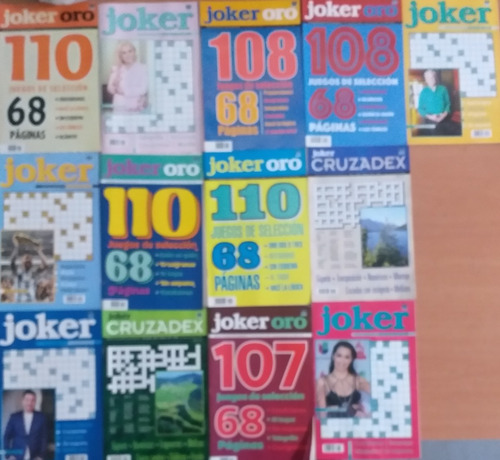 Lote X 13 Revistas Jokers - Crucigramas