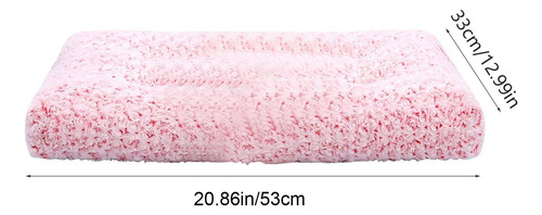 Cama De Veludo Rosa Para Animais De Estimação, Colchão Ortop