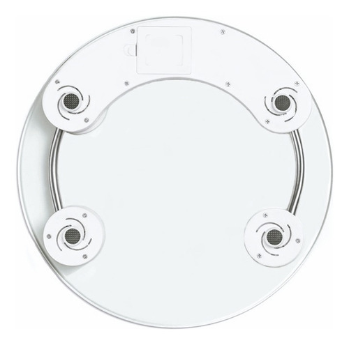 Báscula digital redonda de baño de vidrio templado de 180 kg