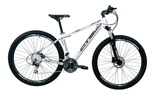 Mountain bike GTS PRO M5 Blade aro 29 19" 21v freios de disco mecânico câmbios Shimano cor branco/preto