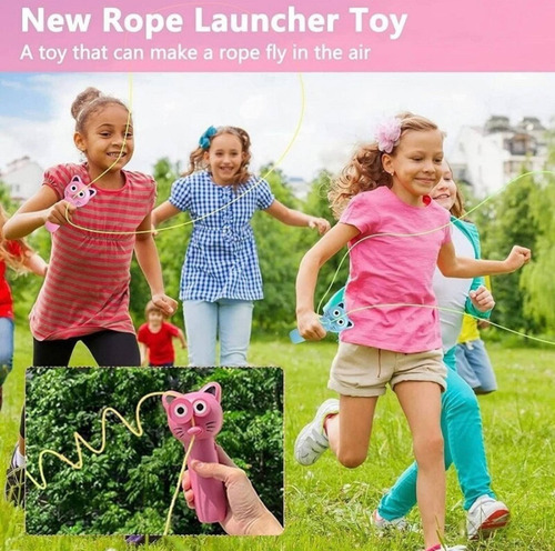 Imagen 8 de 10 de Lanzador De Cuerda Juguete Para Niños Electronico
