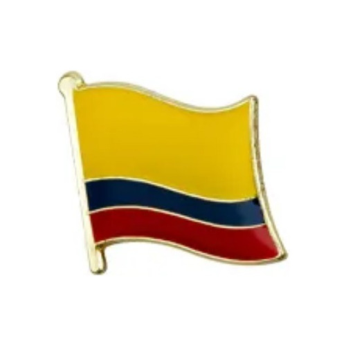 Pin Broche Prendedor Metálico Bandera Colombia
