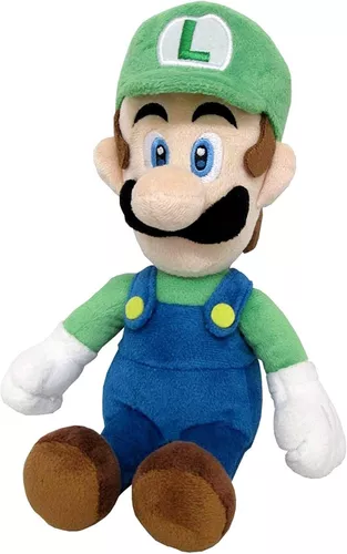 Peluche Luigi 25cm Fontanero Verde Mario Bros