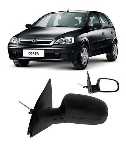 Retrovisor Corsa Montana 2004 A 2012 Com Controle Interno Le