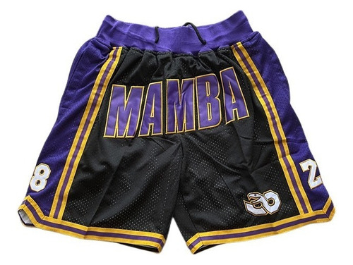 Pantalones Cortos De Baloncesto Mamba De Los Angeles Lakers
