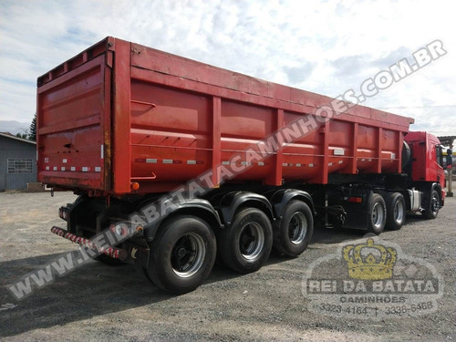 Scania P124 La 6x2 420cv + Reboque Librelato Caçamba 3 Eixos