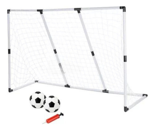  Set De Futbol 2 En 1 = Arco Gigante Convertible En 2 + 2 Pe