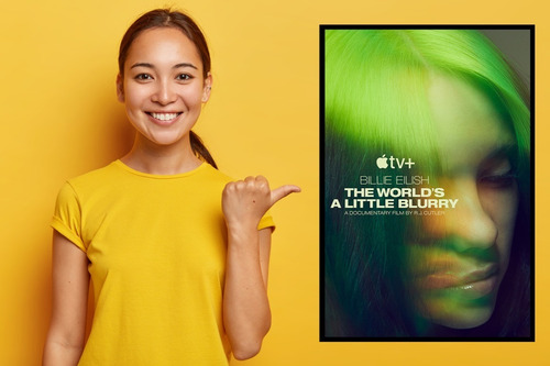 Billie Eilish Poster Del Documental De Apple