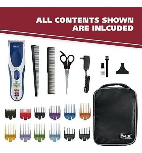 Imagen 2 de 9 de Wahl Color Pro Cortapelos Y Recortadora De Cabello Peines De