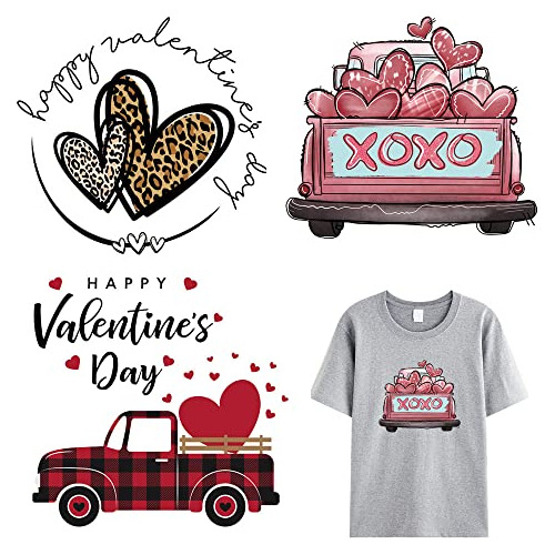Valentines Day Iron On Patches - Valentines Day I...