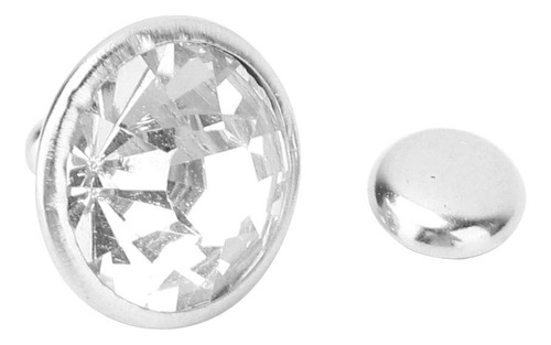 Oumefar 100 Uds 12mm Diamante Remache Oro Plata Studs Cap C.