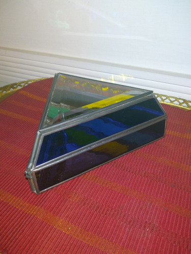 Antiguo Joyero Vitral (triangulo) Rebajada (Usado)