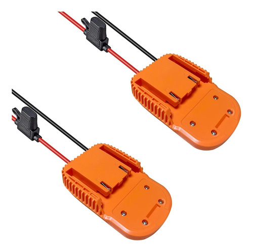 Adaptador Power Wheels De 2 Piezas Para Ridgid Aeg 18v Hyper