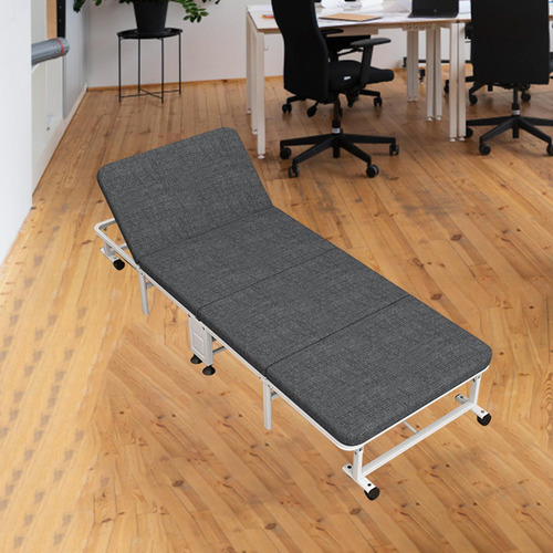 Cama Plegable Con Colchón, Cama Plegable 190x28x80cm
