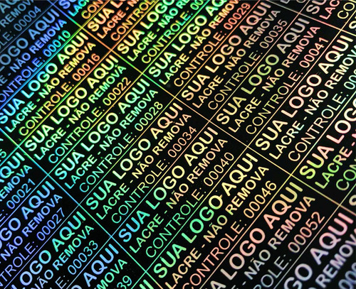 Lacre Void Black Label Holográfico 30x20mm 200 Unidades