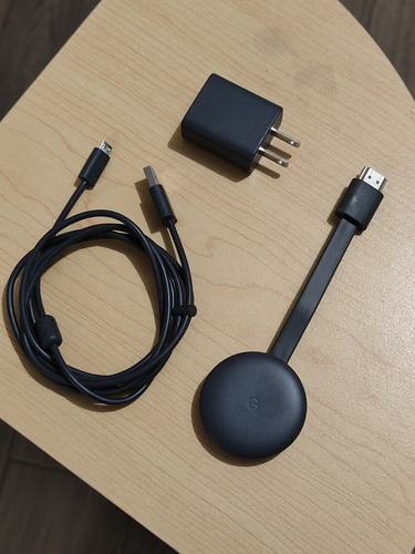 Chromecast 3ra Generación. Usa Netflix, Youtube, Etc. En Tv Gris Oscuro