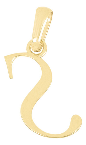 Dije Letra Inicial S Oro 14k + Envió Gratis + Regalo Amarillo