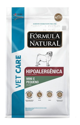 Ração Vet Care Hipoalergênico Cães Mini/peq 2kg Fórmula N.