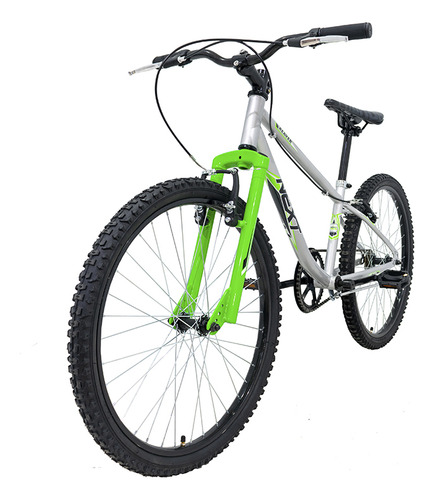 Bicicleta Veloci Next Reaver Rodada 24 Plata Color Plateado Tamaño del cuadro M