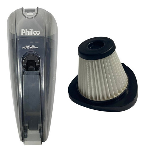Kit Reservatório+filtro Hepa P/ Aspirador Philco Ph1100 Orig