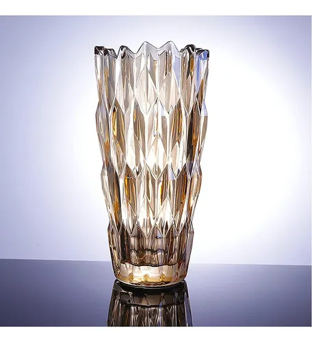 Jarrón Colorido De Cristal De Cristal, Decoración De Jarrón