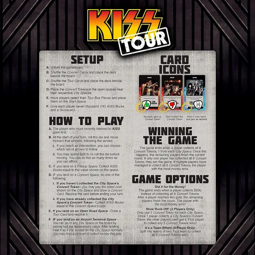 Juego De Mesa Kiss Tour/estrategia