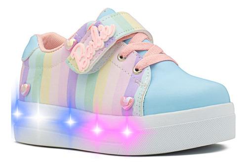 Tenis Luces Pequeños Pasos Niña Pastel Antiderrapante Casual