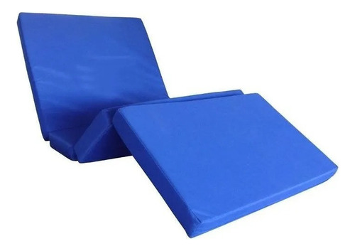 Colchón Seccionado En 4 Secciones Para Cama Hospitalaria Color Azul Marino