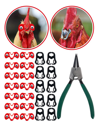 100 Pieza Miron Pollo Alfiler Clips Pico Pinza Ojo