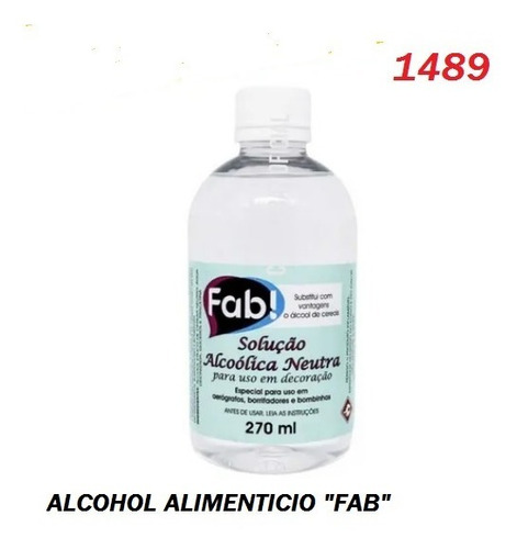 Imagen 1 de 1 de Alcohol Alimenticio Fab - 270 Ml (1489)