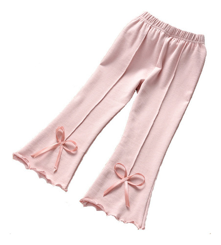 Pantalones Acampanados Con Lazo De Princesa Para Niñas