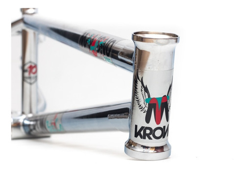 Cuadro Krow Maligno Signature Cromado ¡full Cromo 4130! Bmx 