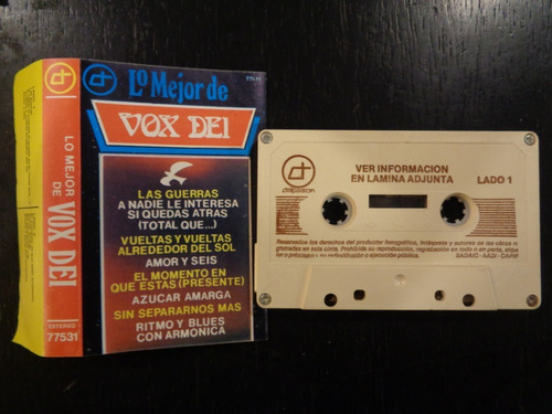 Vox Dei   Lo Mejor De ... Estereo   Cassette 
