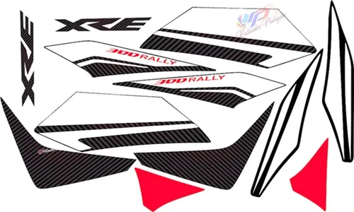 comprar Faixas Adesivos Xre 300 Rally 2013 A 2015 Fibra De Carbono 