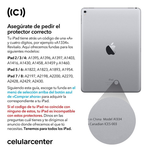 Imagen 3 de 6 de Protector Para iPad 9 8 7 6 5 4 3 2 Case Silicón Funda 10 11
