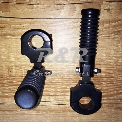 Pedaleira V-strom Auxiliar Dobrável Preto 1 Polegada Diametr